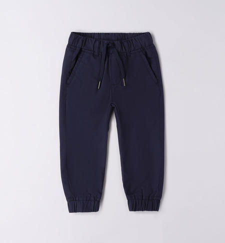 iDO 100% cotton trousers for boys from 9 months to 8 years NAVY-3854