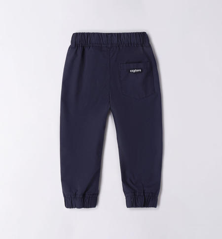 iDO 100% cotton trousers for boys from 9 months to 8 years NAVY-3854