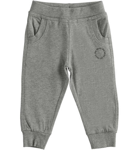 Pantalone bambino in jersey - da 9 mesi a 8 anni iDO GRIGIO MELANGE-8970