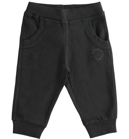 Pantalone bambino in jersey - da 9 mesi a 8 anni iDO NERO-0658
