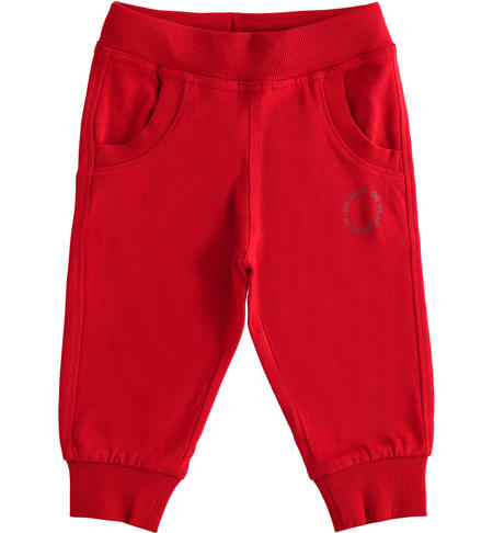 Pantalone bambino in jersey - da 9 mesi a 8 anni iDO ROSSO-2253