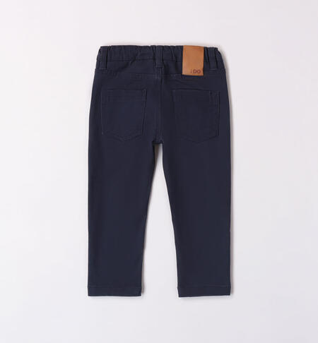 Pantalone bambino in twill stretch da 9 mesi a 8 anni iDO NAVY-3885