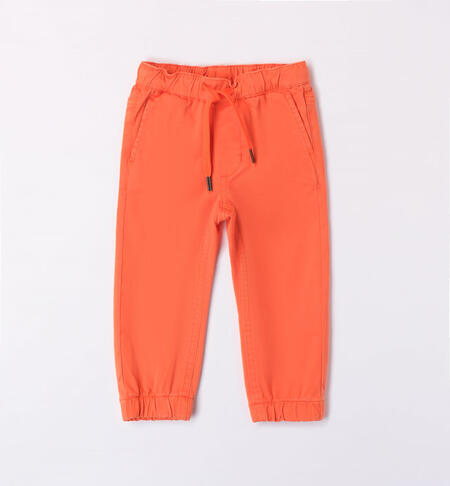 iDO regular fit trousers for boys from 9 months to 8 years ARANCIO-1855