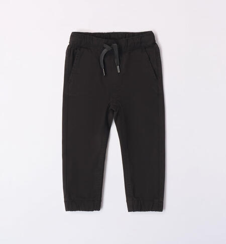 Pantalone bambino regular fit da 9 mesi a 8 anni iDO NERO-0658