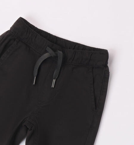 iDO regular fit trousers for boys from 9 months to 8 years NERO-0658