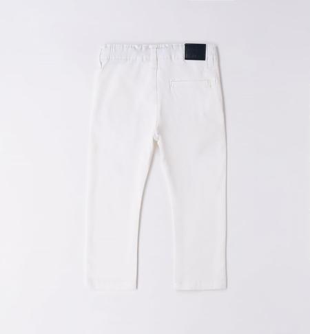 iDO slim fit trousers for boys from 9 months to 8 years BIANCO-0113