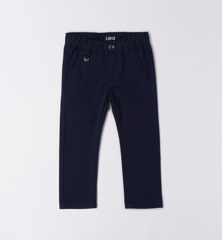 iDO slim fit trousers for boys from 9 months to 8 years NAVY-3854