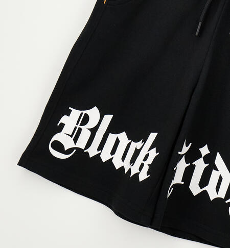 Pantalone basket da ragazzo NERO-0658