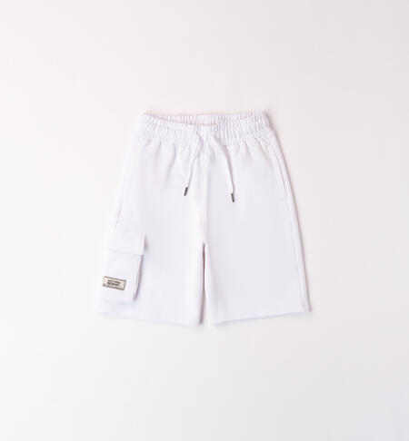 Unisex fleece basketball trousers WHITE