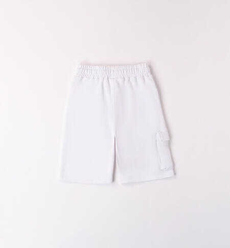 Unisex fleece basketball trousers BIANCO-0113