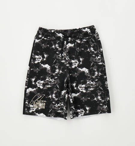 Pantalone basket per ragazzo BIANCO-NERO-6CBF