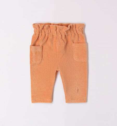 iDO chenille trousers for girls from 1 to 24 months MOU-1133