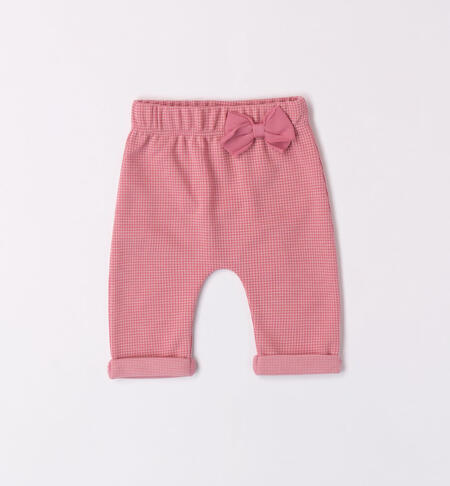 iDO pink trousers for girls from 1 to 24 months CIPOLLA-3021