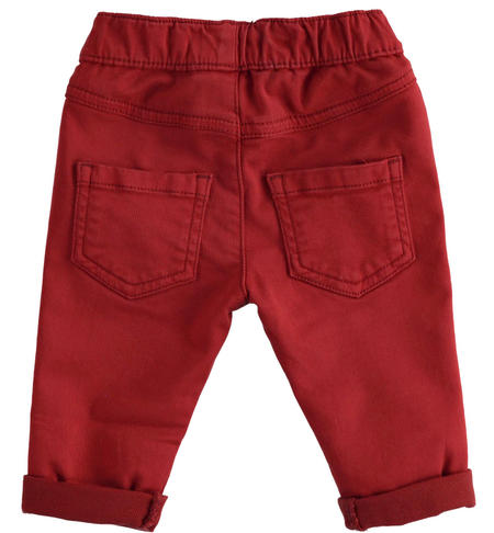 Pantalone bimbo in cotone - da 1 a 24 mesi iDO ROSSO-2536