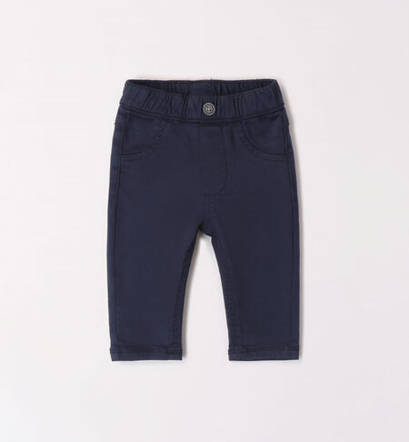 Pantalone bimbo in cotone stretch da 1 a 24 mesi iDO NAVY-3885