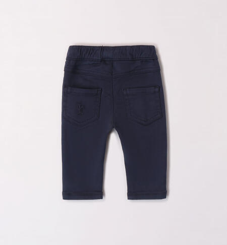 iDO cotton trousers for boys from 1 to 24 months NAVY-3885