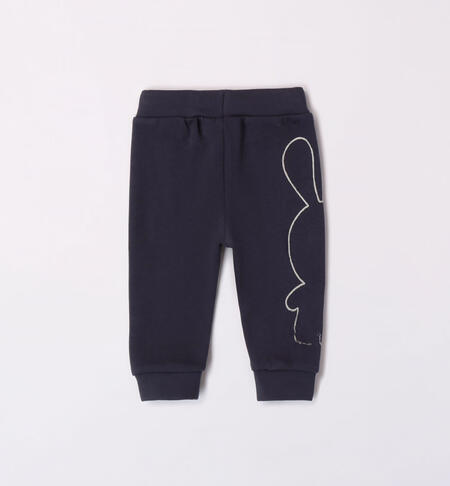 Pantalone bimbo in felpa garzata da 1 a 24 mesi iDO NAVY-3885