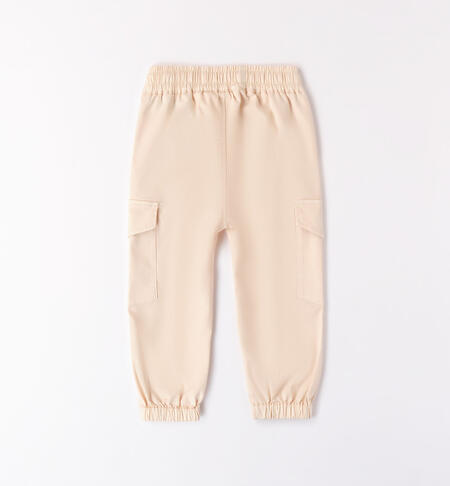 Pantalone cargo bambina  BEIGE-1033