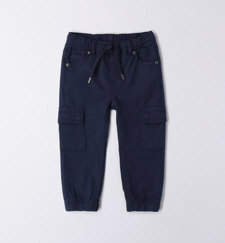 iDO cargo trousers for boys from 9 months to 8 years NAVY-3854