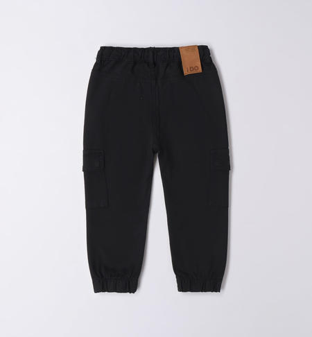 iDO cargo trousers for boys from 9 months to 8 years NERO-0658