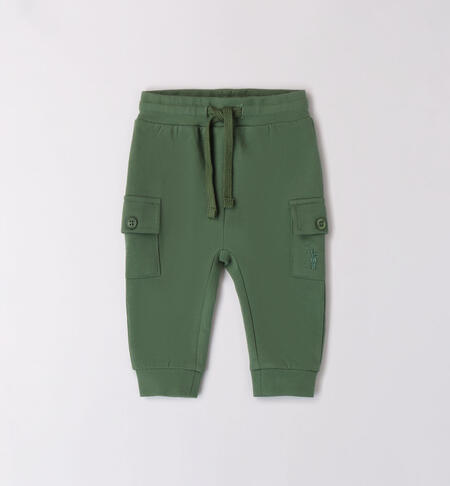 Boys' cargo trousers VERDE-4725