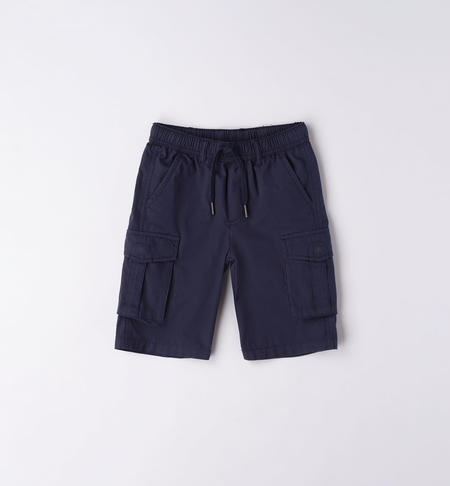 Pantalone cargo corto per ragazzo da 8 a 16 anni iDO NAVY-3854