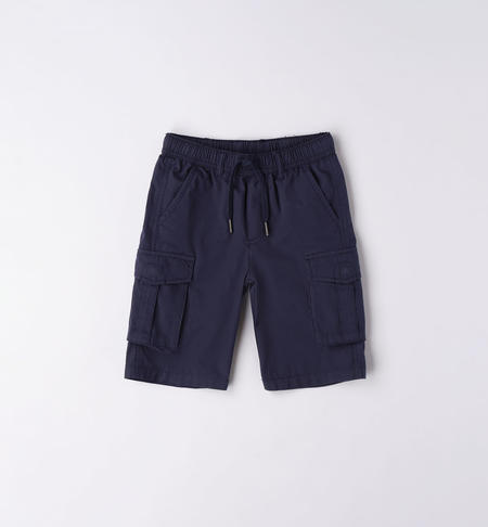 Pantalone cargo corto per ragazzo BLU