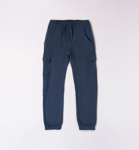 iDO cargo trousers for boys from 8 to 16 years BLU-3656