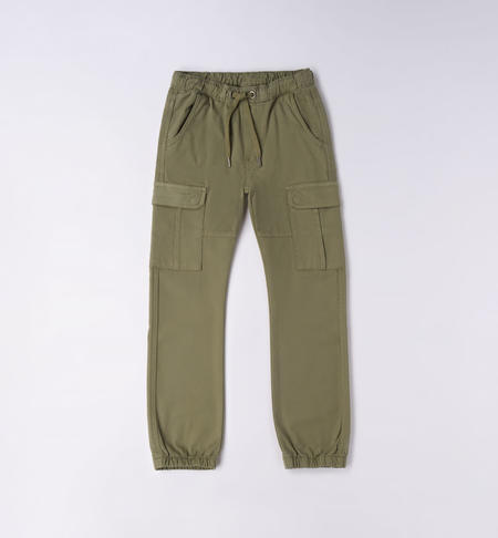 Pantalone cargo ragazzo da 8 a 16 anni iDO VERDE SALVIA-5454