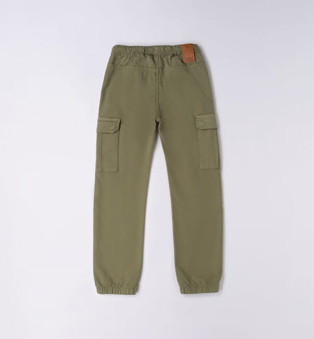 Pantalone cargo ragazzo da 8 a 16 anni iDO VERDE SALVIA-5454