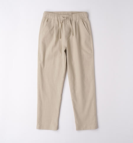 Pantalone cerimonia ragazzo BEIGE