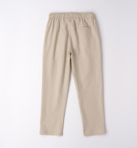 Pantalone cerimonia ragazzo BEIGE-0436