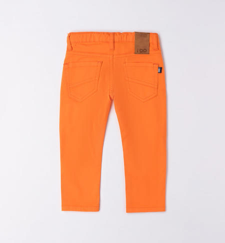 iDO classic trousers for boys from 9 months to 8 years ARANCIONE-1853