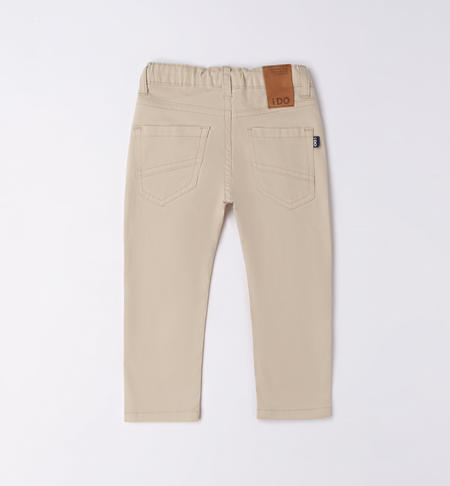 iDO classic trousers for boys from 9 months to 8 years BEIGE-0435