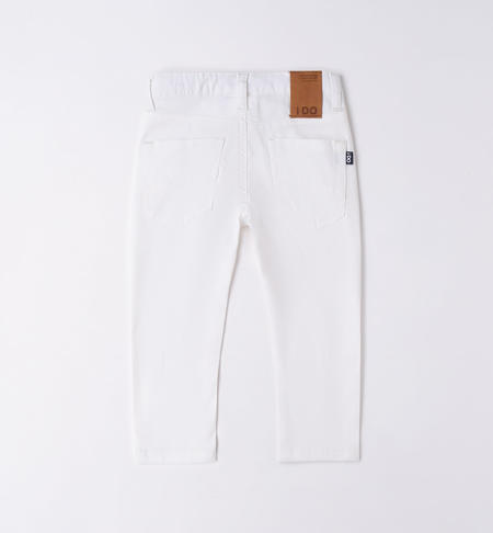 iDO classic trousers for boys from 9 months to 8 years BIANCO-0113