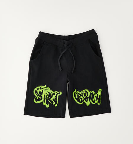 Pantalone corto 100% cotone NERO