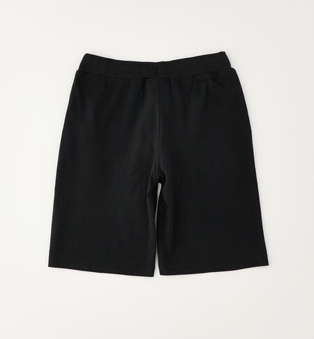 Pantalone corto 100% cotone NERO-0658