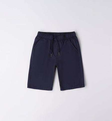 Pantalone corto 100% cotone ragazzo BLU