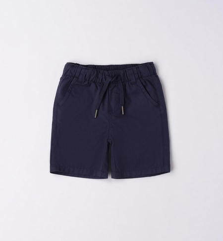 iDO 100% cotton shorts for boys from 9 months to 8 years NAVY-3854