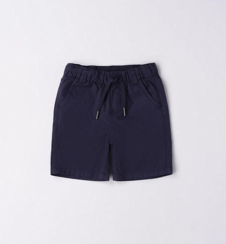 Pantalone corto bambino 100% cotone BLU