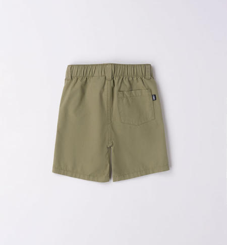 iDO 100% cotton shorts for boys from 9 months to 8 years VERDE SALVIA-5454