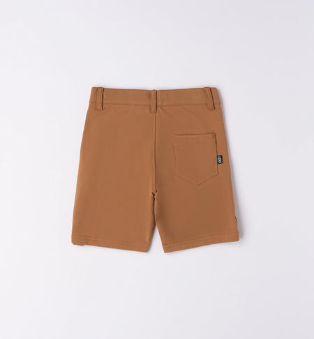 iDO shorts in jersey for boys from 9 months to 8 years DARK BEIGE-0818
