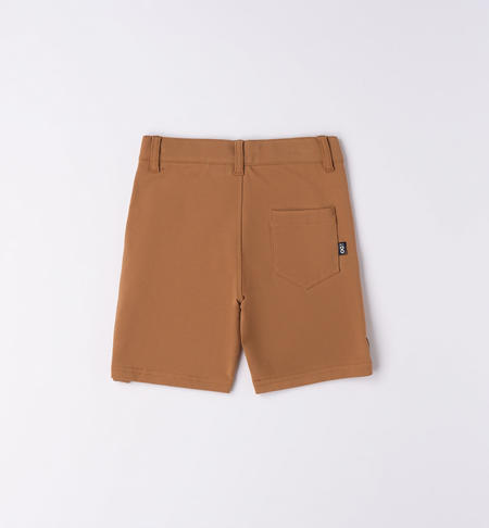 Pantalone corto bambino in jersey da 9 mesi a 8 anni iDO DARK BEIGE-0818