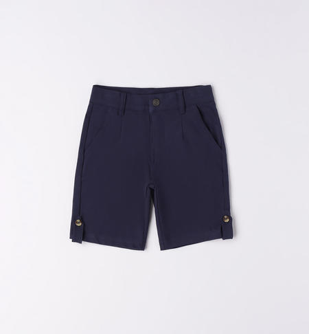 Pantalone corto bambino in jersey BLU