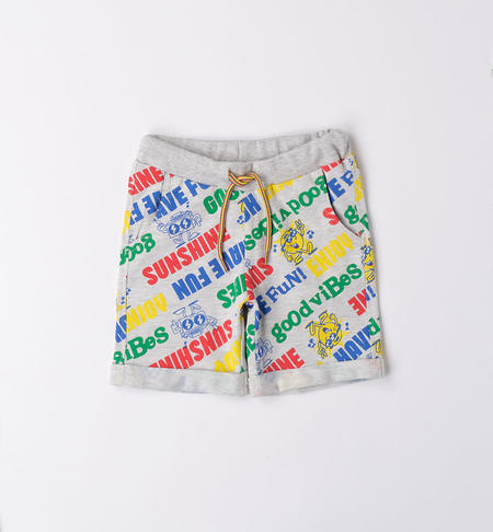Pantalone corto bambino varie fantasie GRIGIO
