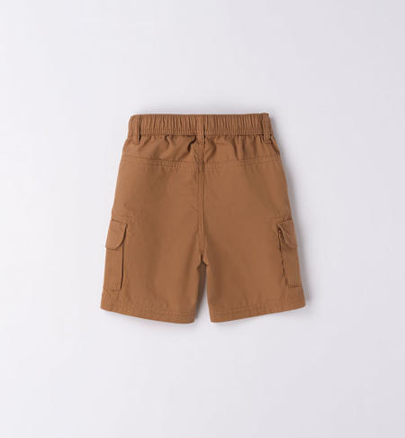 Pantalone corto cargo bambino da 9 mesi a 8 anni iDO DARK BEIGE-0818
