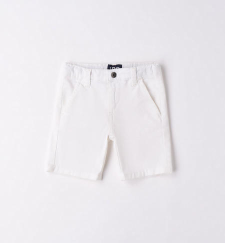 Pantalone corto classico bambino BIANCO