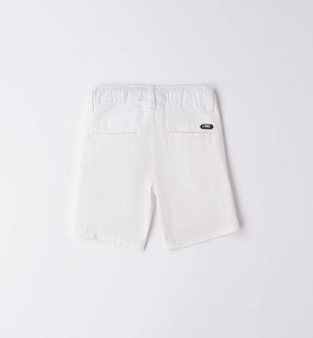 Pantalone corto classico bambino da 9 mesi a 8 anni iDO BIANCO-0113
