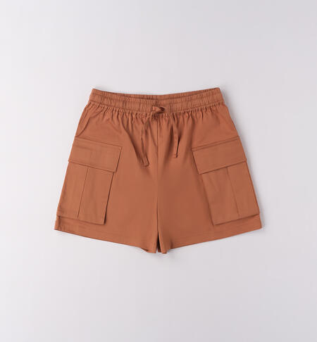 Pantalone corto da ragazza BEIGE-1117