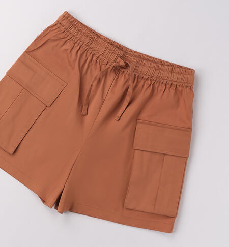 Pantalone corto da ragazza BEIGE-1117